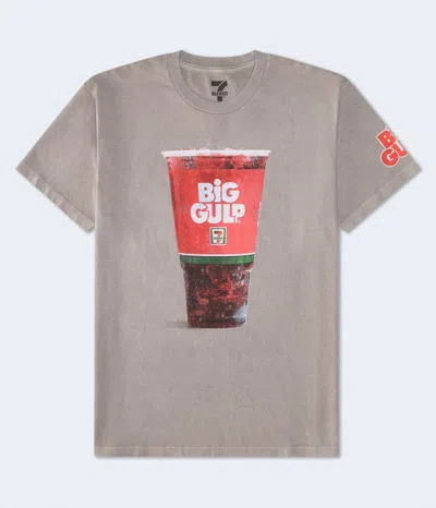Aéropostale 7-eleven Big Gulp Relaxed Graphic Tee In Gray