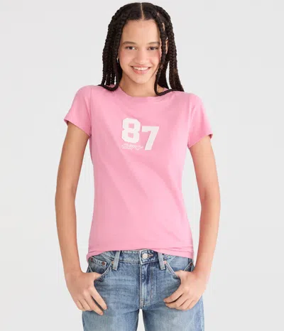 Aéropostale 87 Appliqué Graphic Tee In Blue