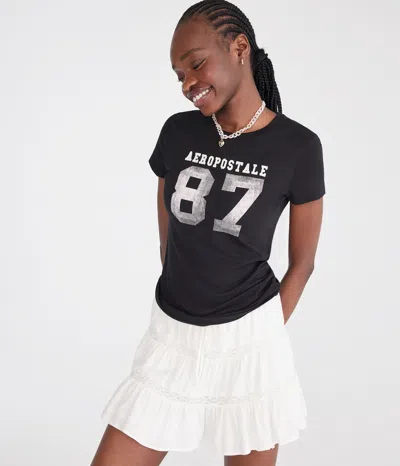 Aéropostale 87 Appliqué Graphic Tee In Multi