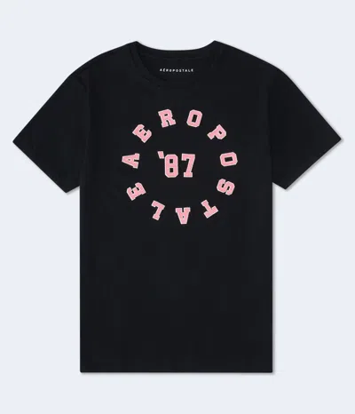 Aéropostale 87 Circle Appliqué Graphic Tee In Multi
