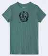 Aéropostale 87 Crest Flocked Graphic Tee In Multi