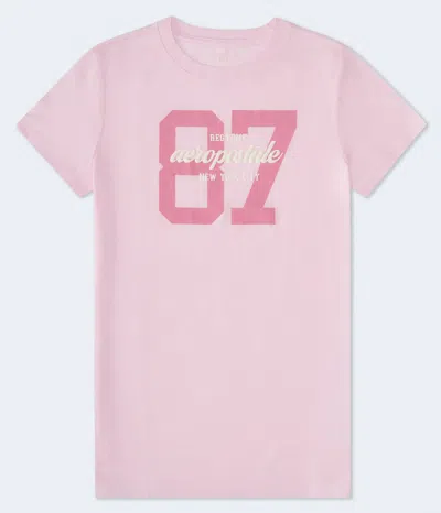 Aéropostale 87 Graphic Tee In Pink