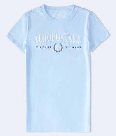 Aéropostale 87 Laurel Graphic Tee In Blue