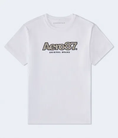 Aéropostale 87 Original Brand Graphic Tee In White