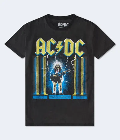 Aéropostale Ac/dc Who Made Who Tour Relaxed Graphic Tee In Black