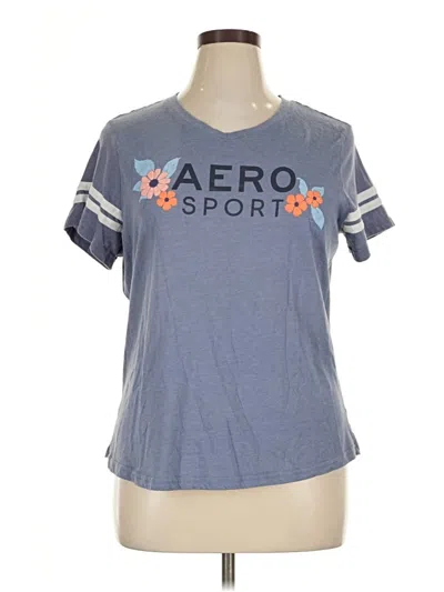 Pre-owned Aéropostale Active T-shirt In Blue