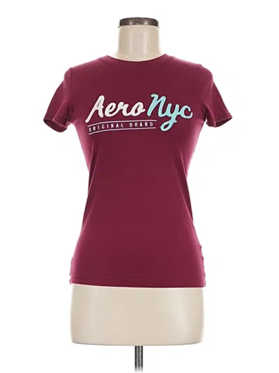 Pre-owned Aéropostale Active T-shirt In Burgundy