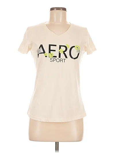Pre-owned Aéropostale Active T-shirt In Ivory