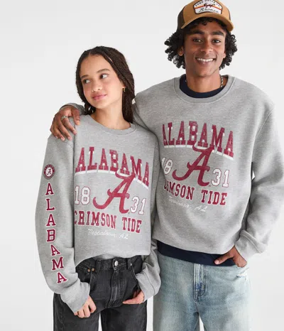 Aéropostale Alabama Crimson Tide Crew Sweatshirt In Gray