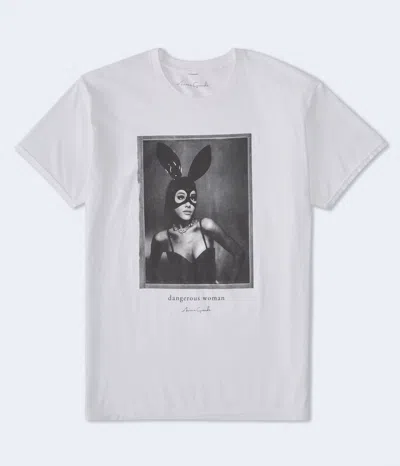 Aéropostale Ariana Grande Dangerous Woman Relaxed Graphic Tee In White