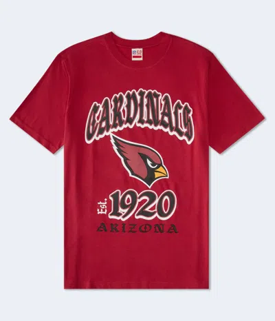Aéropostale Arizona Cardinals Helmet Relaxed Graphic Tee In Red