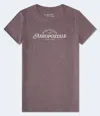 Aéropostale Athletic Club Glitter Graphic Tee In Brown