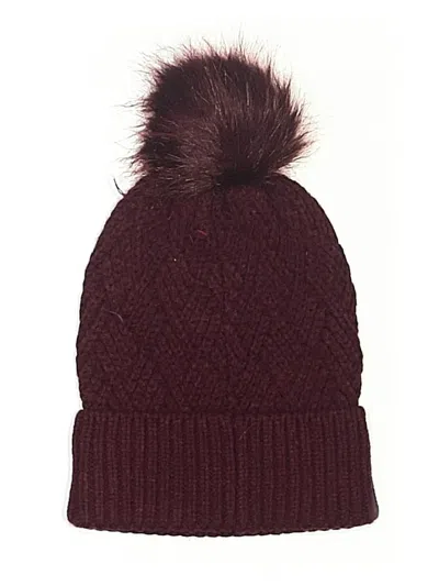 Pre-owned Aéropostale Beanie Hat In Burgundy