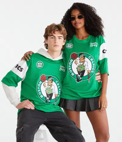 Aéropostale Boston Celtics Mesh Top In Green