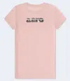 Aéropostale Bubble Logo Foil Graphic Tee In Pink