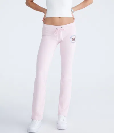 Aéropostale Butterfly Fit & Flare Sweatpants In Pink