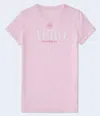 Aéropostale Butterfly Flocked Graphic Tee In Pink