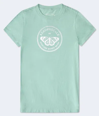 Aéropostale Butterfly Foil Graphic Tee In Multi