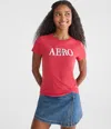Aéropostale Butterfly Graphic Tee In Red