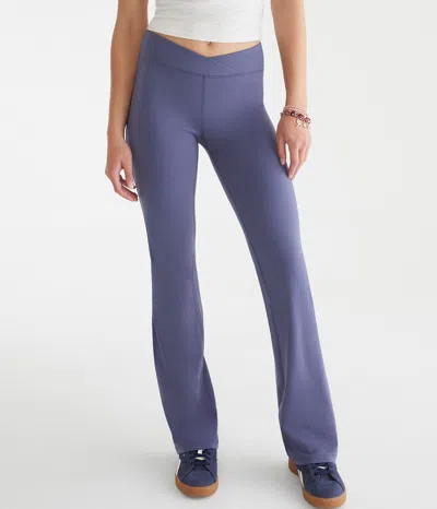 Aéropostale Buttery Soft Low-rise Crossover Bootcut Leggings In Multi