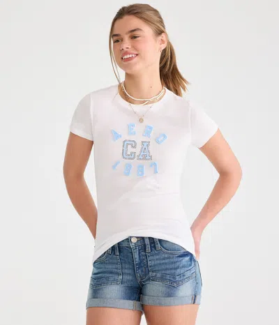 Aéropostale Ca 1987 Appliqué Graphic Tee In Multi