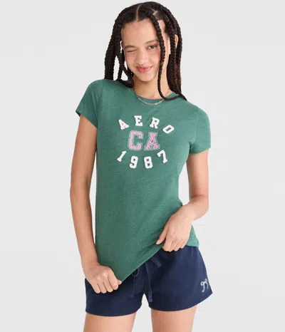 Aéropostale Ca 1987 Appliqué Graphic Tee In White