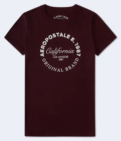 Aéropostale California Circle Appliqué Graphic Tee In Multi