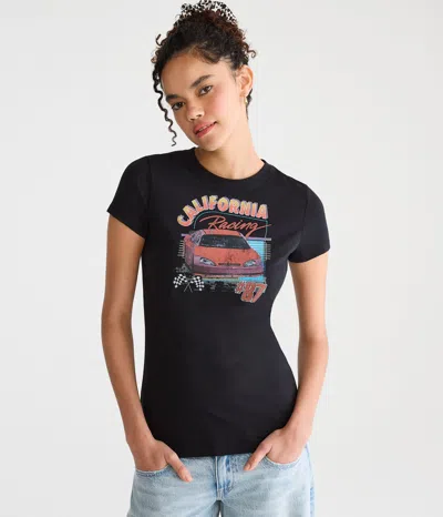 Aéropostale California Racing Graphic Tee In Black