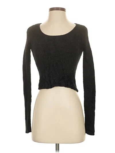 Pre-owned Aéropostale Cardigan Sweater In Black