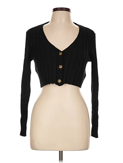 Pre-owned Aéropostale Cardigan Sweater In Black