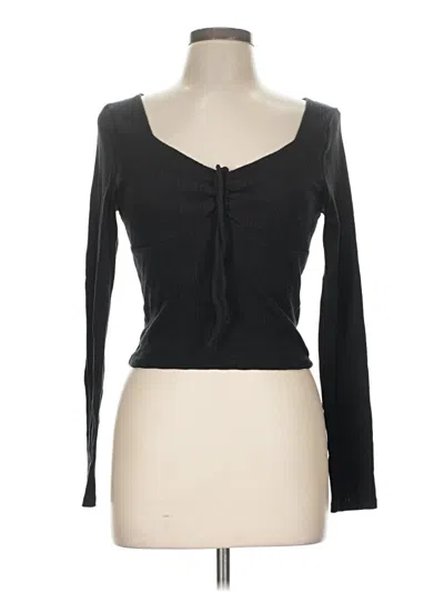 Pre-owned Aéropostale Cardigan Sweater In Black