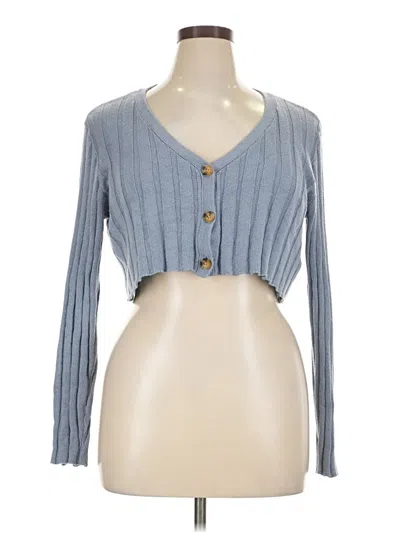 Pre-owned Aéropostale Cardigan Sweater In Blue