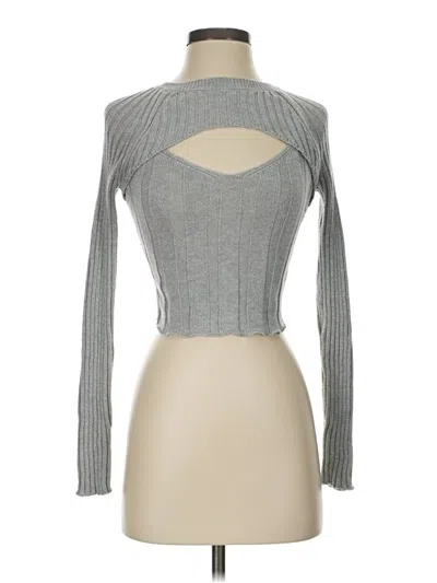 Pre-owned Aéropostale Cardigan Sweater In Gray
