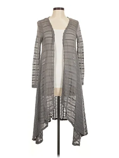 Pre-owned Aéropostale Cardigan Sweater In Gray