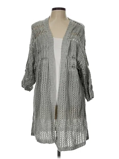 Pre-owned Aéropostale Cardigan Sweater In Gray