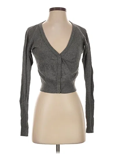 Pre-owned Aéropostale Cardigan Sweater In Gray