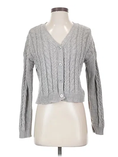 Pre-owned Aéropostale Cardigan Sweater In Gray