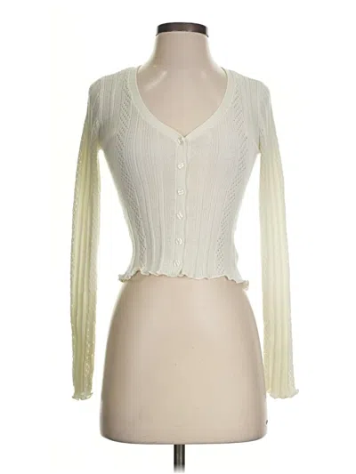 Pre-owned Aéropostale Cardigan Sweater In Ivory