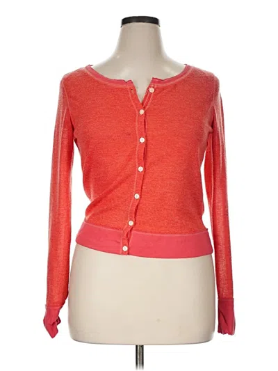 Pre-owned Aéropostale Cardigan Sweater In Orange