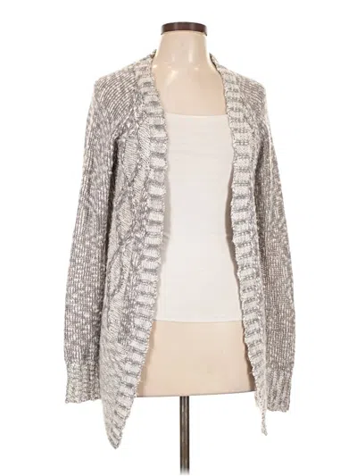 Pre-owned Aéropostale Cardigan Sweater In Silver