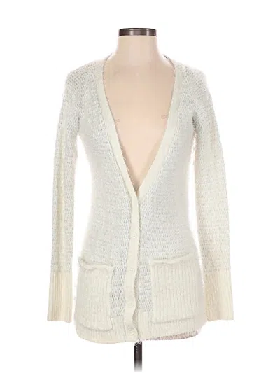 Pre-owned Aéropostale Cardigan Sweater In White