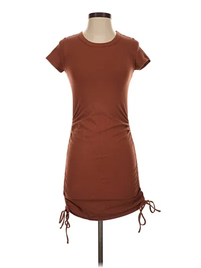 Pre-owned Aéropostale Casual Dress In Brown