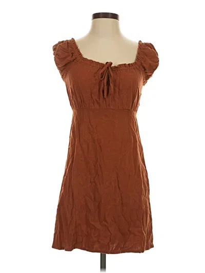 Pre-owned Aéropostale Casual Dress In Brown