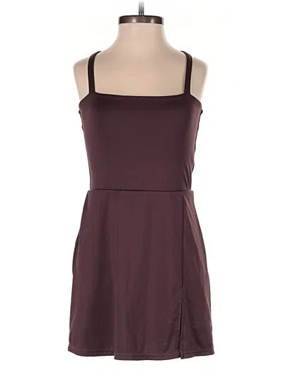 Pre-owned Aéropostale Casual Dress In Burgundy