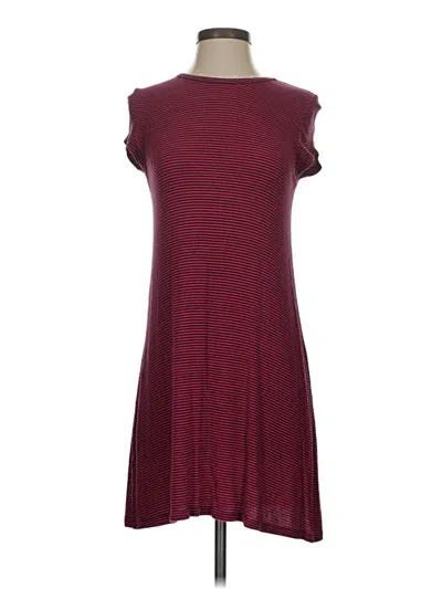 Pre-owned Aéropostale Casual Dress In Burgundy