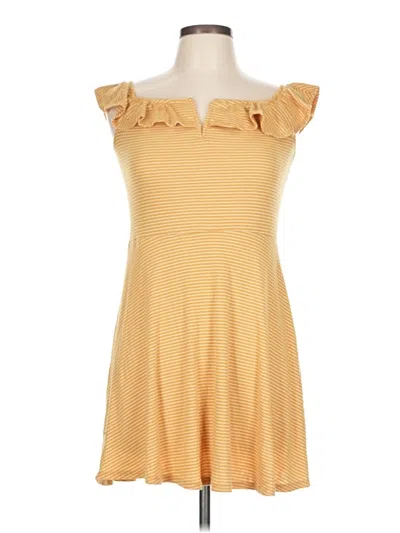 Pre-owned Aéropostale Casual Dress In Yellow
