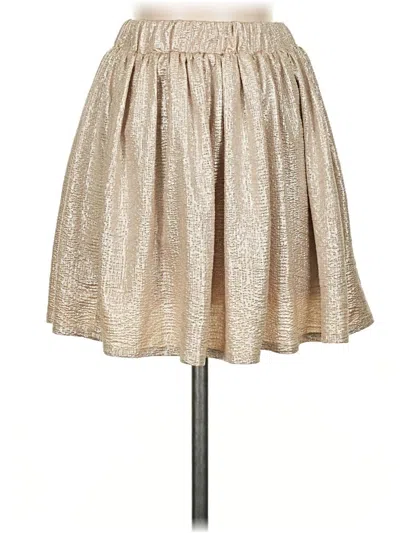 Pre-owned Aéropostale Casual Skirt In Gold