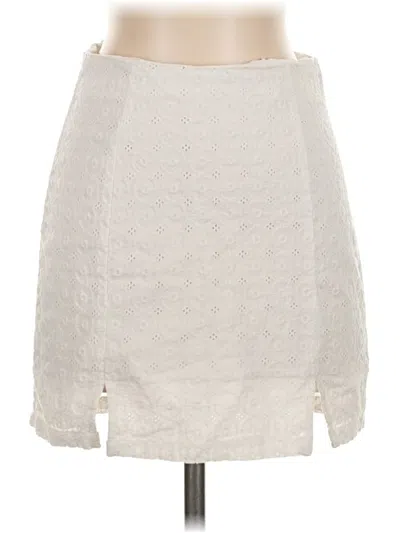 Pre-owned Aéropostale Casual Skirt In Ivory