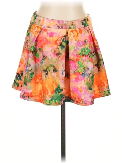 Pre-owned Aéropostale Casual Skirt In Orange