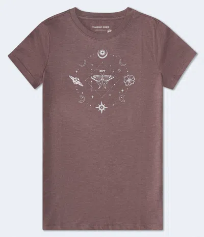 Aéropostale Celestial Foil Graphic Tee In Brown